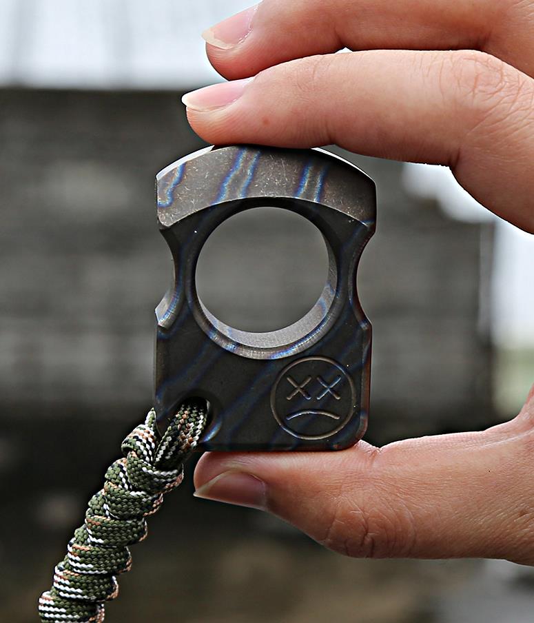 Multi-style Titanium Knuckle Duster Boxing Self Defense Buckle Window Breaker Outdoor EDC Tool - Image 3