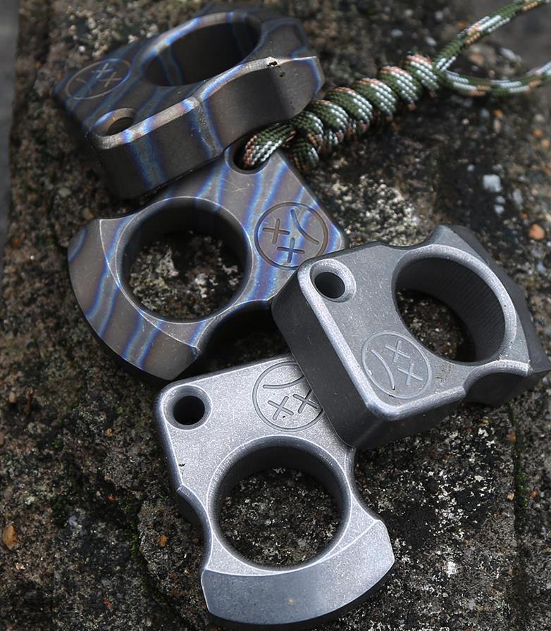 Multi-style Titanium Knuckle Duster Boxing Self Defense Buckle Window Breaker Outdoor EDC Tool - Image 8
