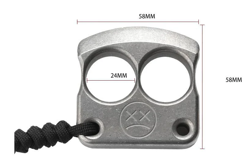 Multi-style Titanium Knuckle Duster Boxing Self Defense Buckle Window Breaker Outdoor EDC Tool - Image 9