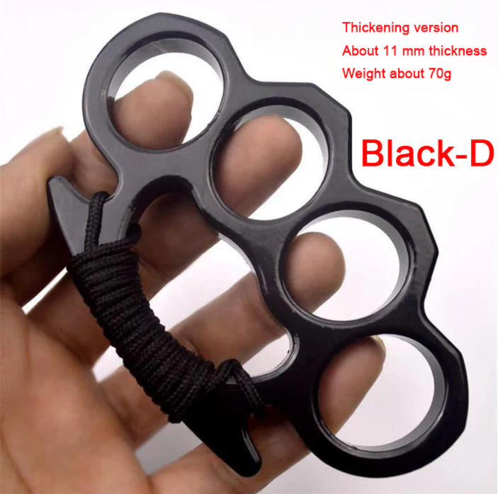 Multicolor Metal Brass Knuckle Duster Boxing Self Defense Four Finger Buckle Window Breaker Outdoor EDC Tool - Image 7