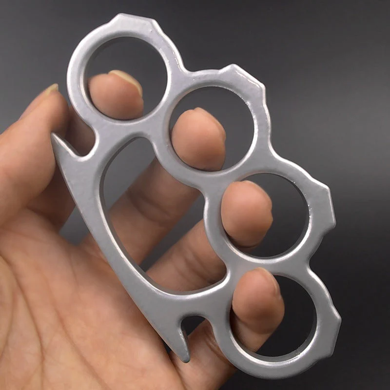 Multicolor Solid Brass Knuckle Duster Boxing Four Finger Buckle Defense Window Breaker Outdoor EDC Tool - Image 3