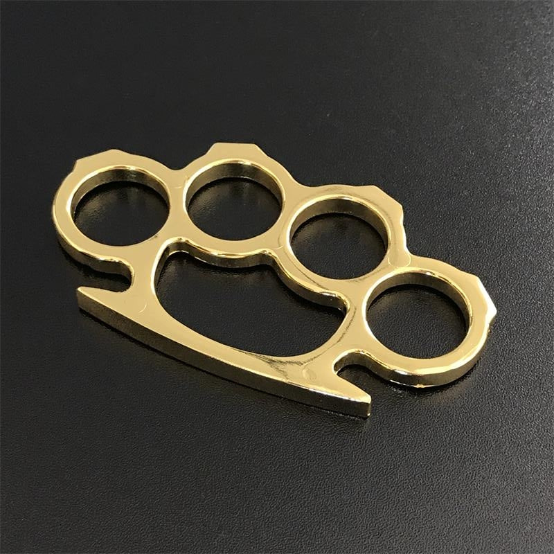Multicolor Solid Brass Knuckle Duster Boxing Four Finger Buckle Defense Window Breaker Outdoor EDC Tool - Image 4