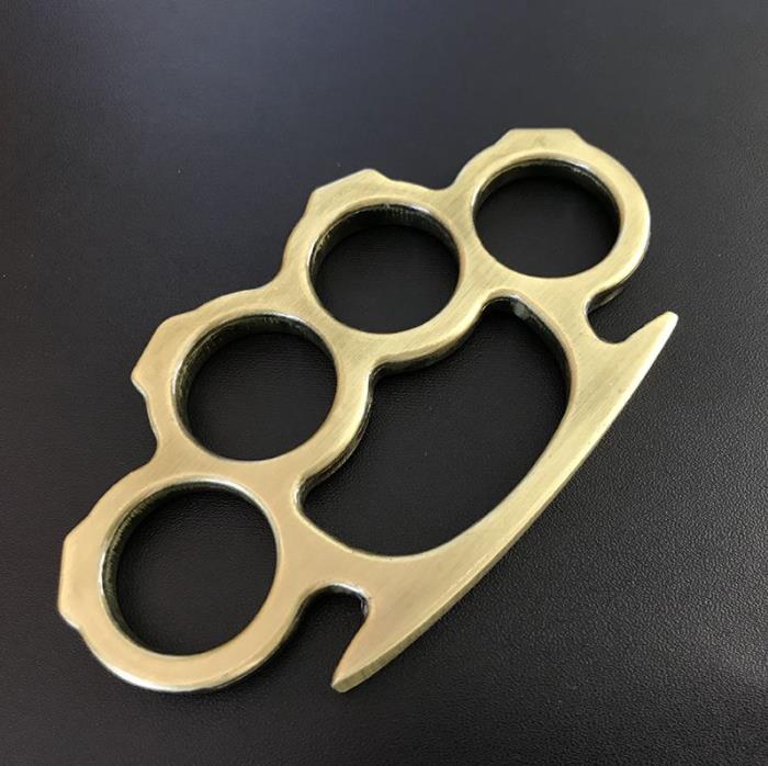Multicolor Solid Brass Knuckle Duster Boxing Four Finger Buckle Defense Window Breaker Outdoor EDC Tool - Image 6