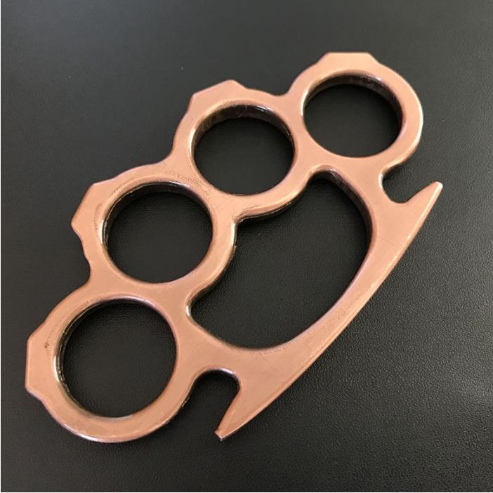 Multicolor Solid Brass Knuckle Duster Boxing Four Finger Buckle Defense Window Breaker Outdoor EDC Tool - Image 8