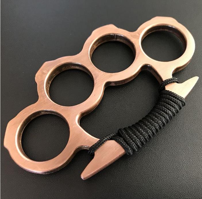 Multicolor Solid Brass Knuckle Duster Boxing Four Finger Buckle Defense Window Breaker Outdoor EDC Tool - Image 9