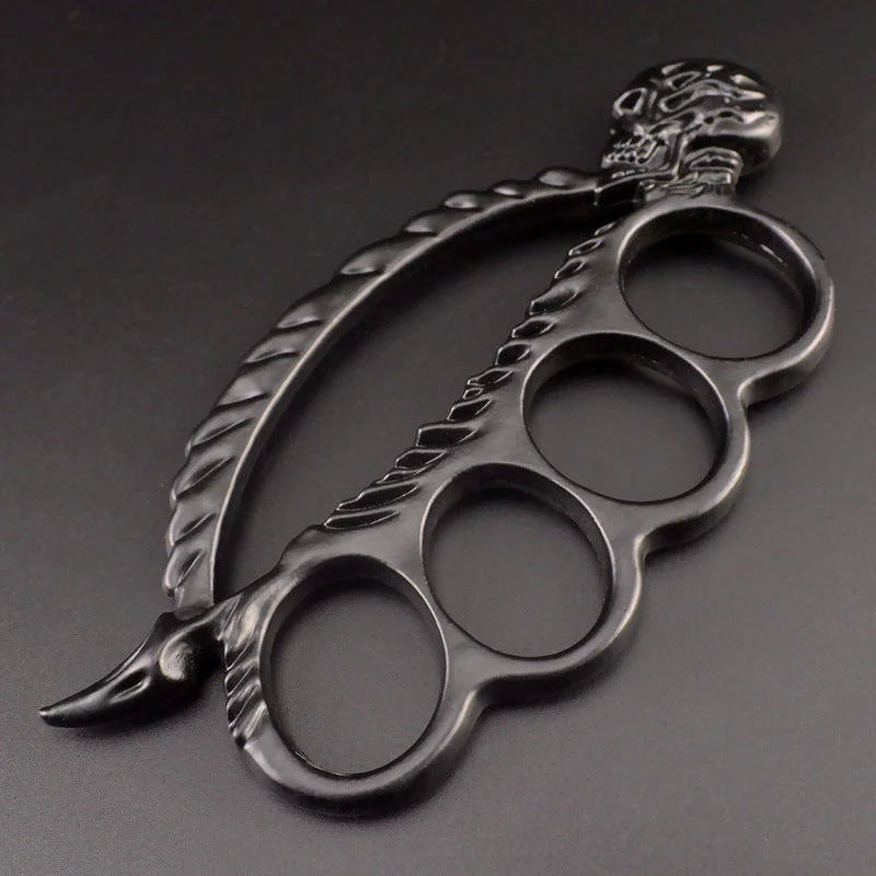 Multifunctional Brass Knuckle Duster Boxing Four Finger Buckle Self Defense Window Breaker Outdoor Fight Guard EDC Tool - Image 7