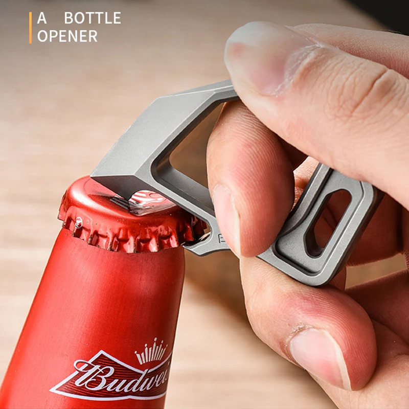 Multifunctional Titanium Knuckle Bottle-opening Self-defense Protective Gear - Image 5