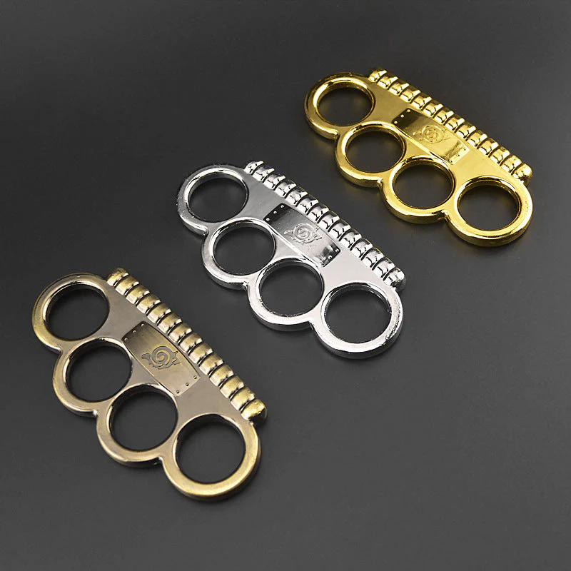 Portable Solid Brass Knuckle Duster Boxing Four Finger Buckle Defense Window Breaker Outdoor EDC Tool - Image 2