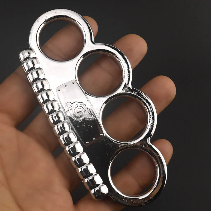 Portable Solid Brass Knuckle Duster Boxing Four Finger Buckle Defense Window Breaker Outdoor EDC Tool - Image 7