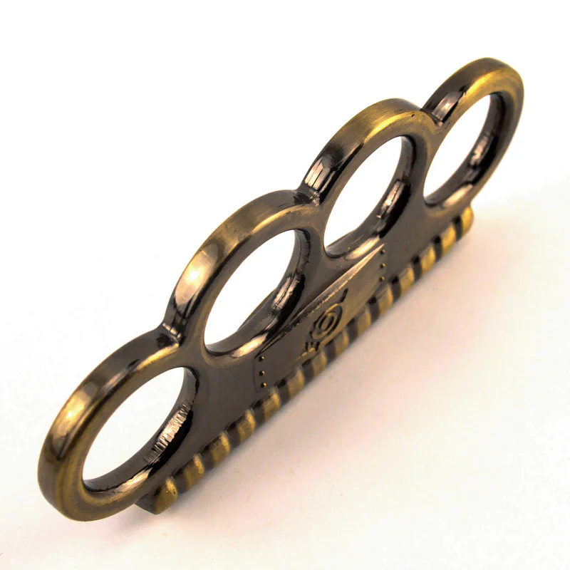 Portable Solid Brass Knuckle Duster Boxing Four Finger Buckle Defense Window Breaker Outdoor EDC Tool - Image 9