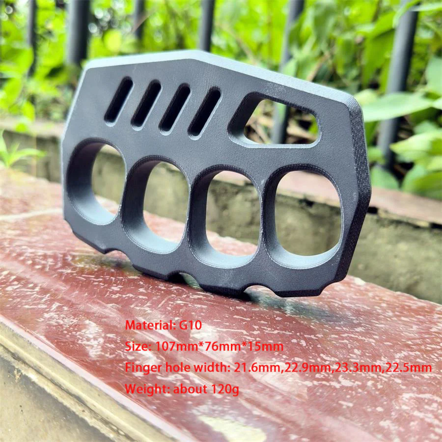 Non-metal G10 Knuckle Duster High Hardness Defense Broken Window Tool - Image 12
