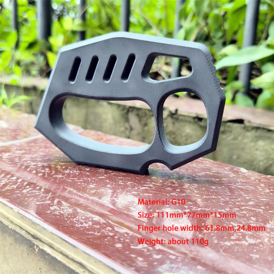 Non-metal G10 Knuckle Duster High Hardness Defense Broken Window Tool - Image 13