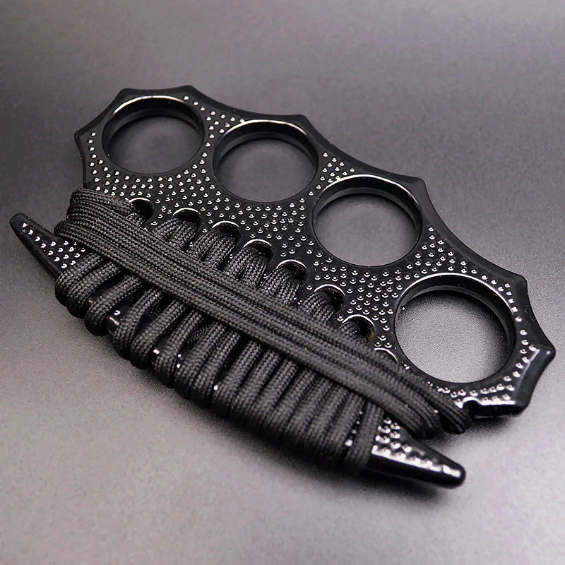 Non-slip and Strong Brass Knuckle Duster Boxing Four Finger Buckle Defense Window Breaker Outdoor EDC Tool - Image 6