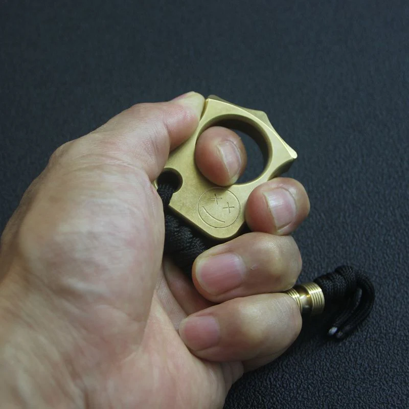One Finger Brass Knuckle Duster Portable Window Breaker Tool - Image 2