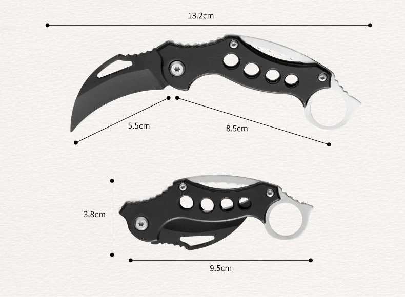 Outdoor Small Claw Knife Survival Folding Knives Safety Defense Pocket Portable EDC Tool - Image 5