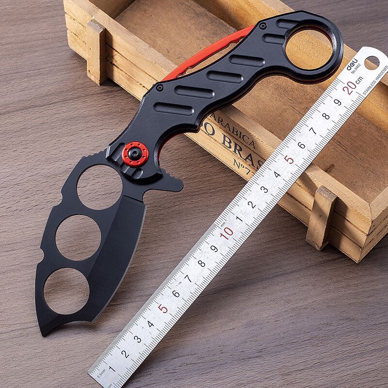 Outdoor Knuckle Folding Knife Camping Boxing Sleeve Knives EDC Tool - Image 2
