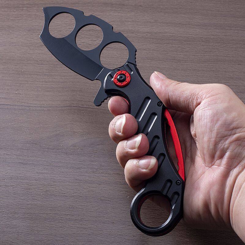 Outdoor Knuckle Folding Knife Camping Boxing Sleeve Knives EDC Tool - Image 3