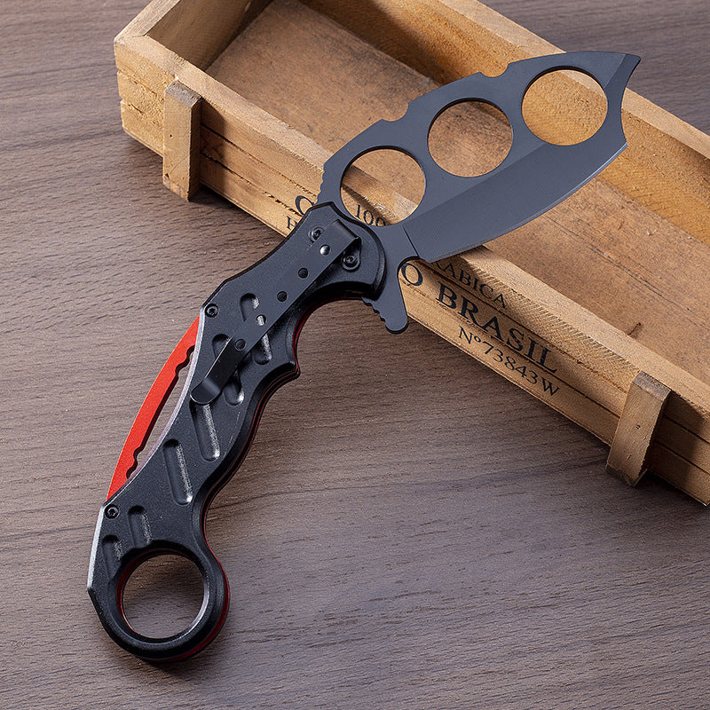 Outdoor Knuckle Folding Knife Camping Boxing Sleeve Knives EDC Tool - Image 8