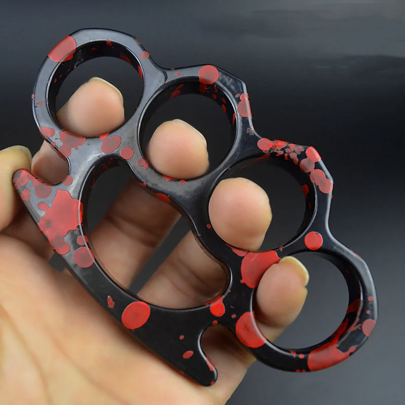 Stripe - Knuckle Duster Boxing Four Finger Buckle Defense Window Breaker Outdoor EDC Tool - Image 3