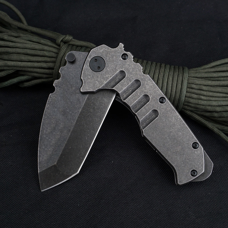 Outdoor Tactical Folding Knife Camping Pocket Defense Knives - Image 2