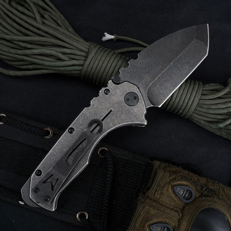 Outdoor Tactical Folding Knife Camping Pocket Defense Knives - Image 5