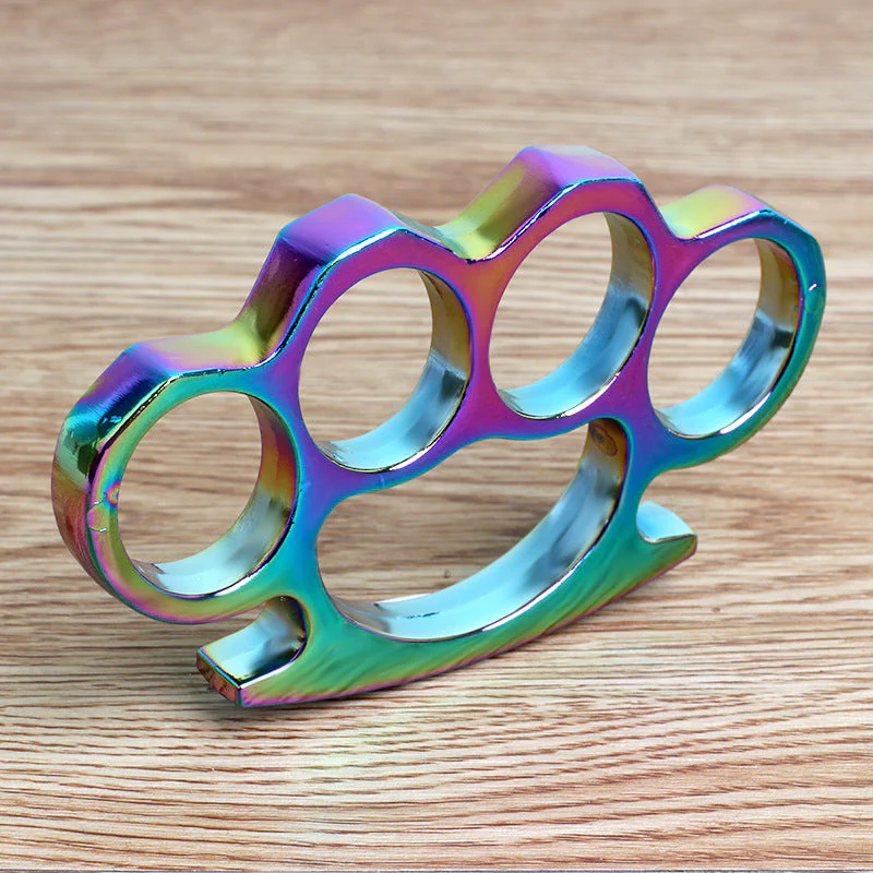 Parachute Cord Solid Knuckle Duster Boxing Four Finger Buckle Self Defense Window Breaker Outdoor Portable EDC Tool - Image 3
