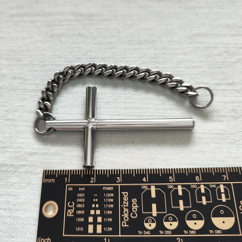 Portable 304 Steel Toothpick Titanium Chain Self Defense EDC Tool - Image 9