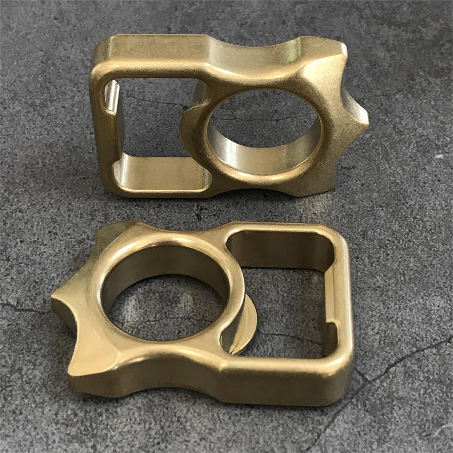 Portable Bottle Opener Brass Knuckle Duster EDC Gadget - Image 2