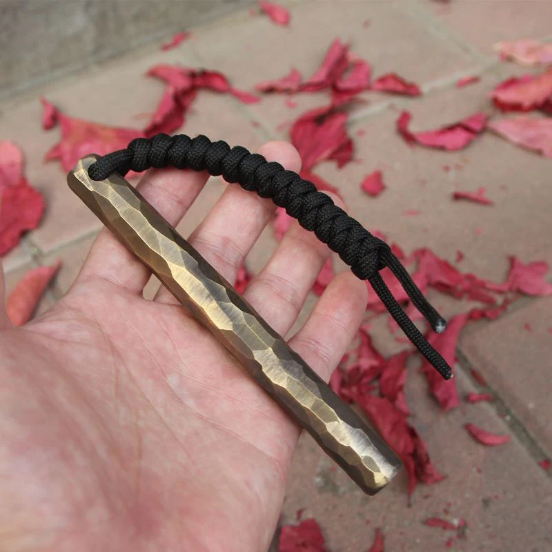 Portable Brass Self-defense Stick Retro EDC Gadget - Image 2