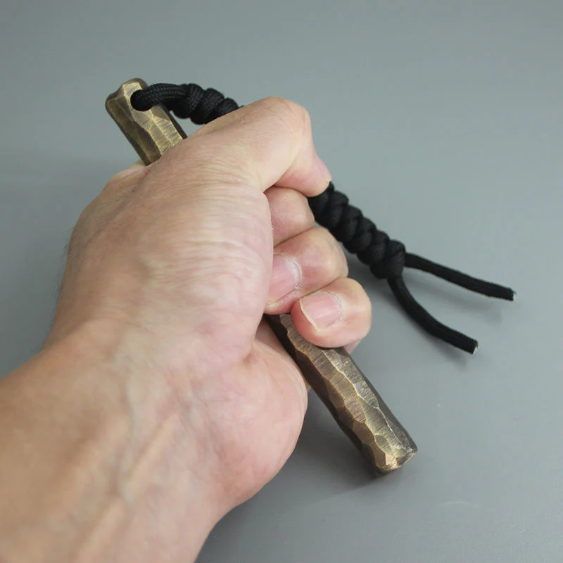 Portable Brass Self-defense Stick Retro EDC Gadget - Image 3