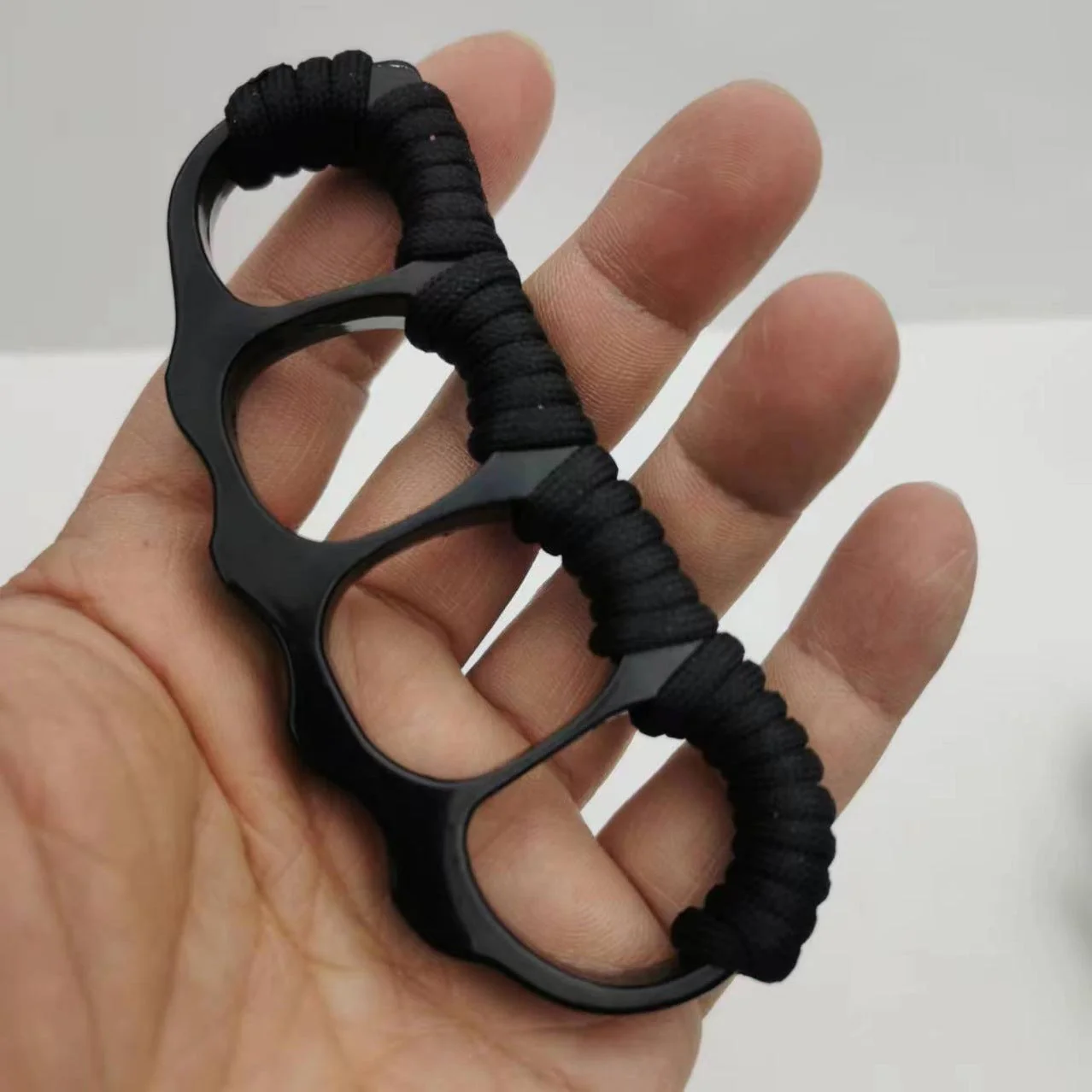 Portable Knuckle Duster Boxing Four Finger Buckle Defense Window Breaker Outdoor EDC Tool