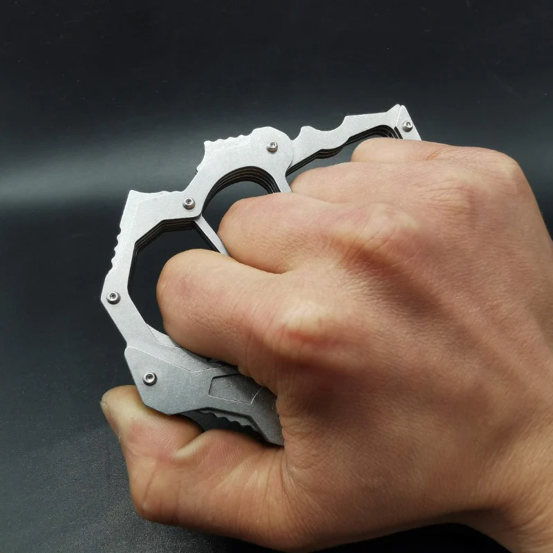Precision Sturdy Steel Three Finger Knuckle Duster - Image 5