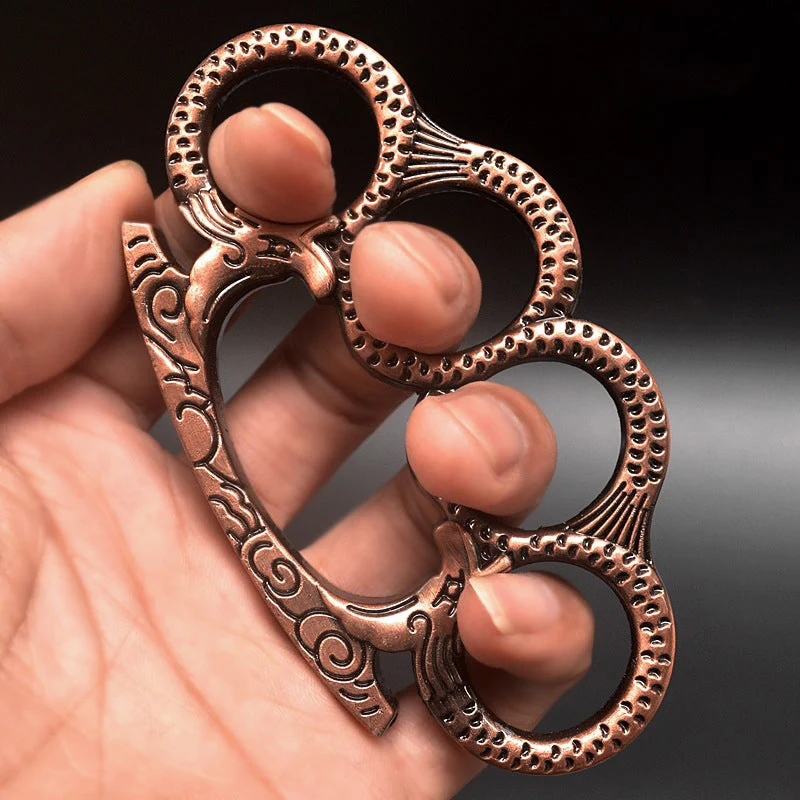 Pythons- Knuckle Duster Boxing Four Finger Buckle Defense Window Breaker Outdoor EDC Tool - Image 3