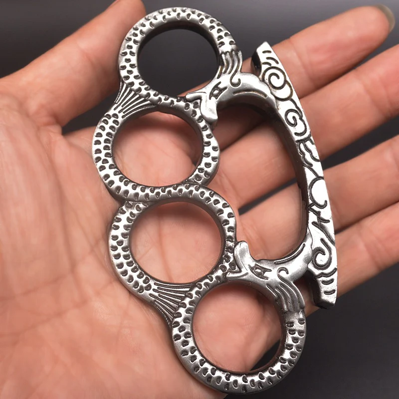 Pythons- Knuckle Duster Boxing Four Finger Buckle Defense Window Breaker Outdoor EDC Tool - Image 7