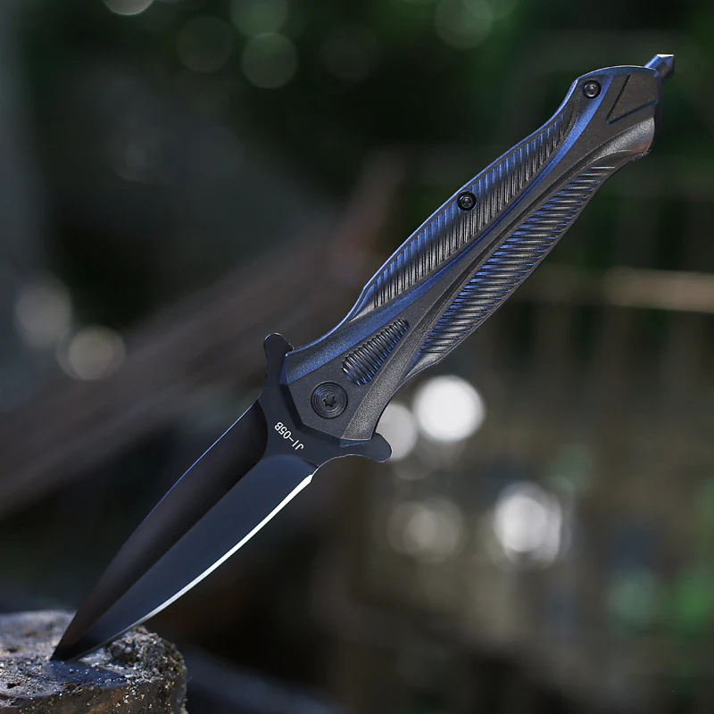 Quick Open Folding Knife Camping Tactical Pocket Knives - Image 2
