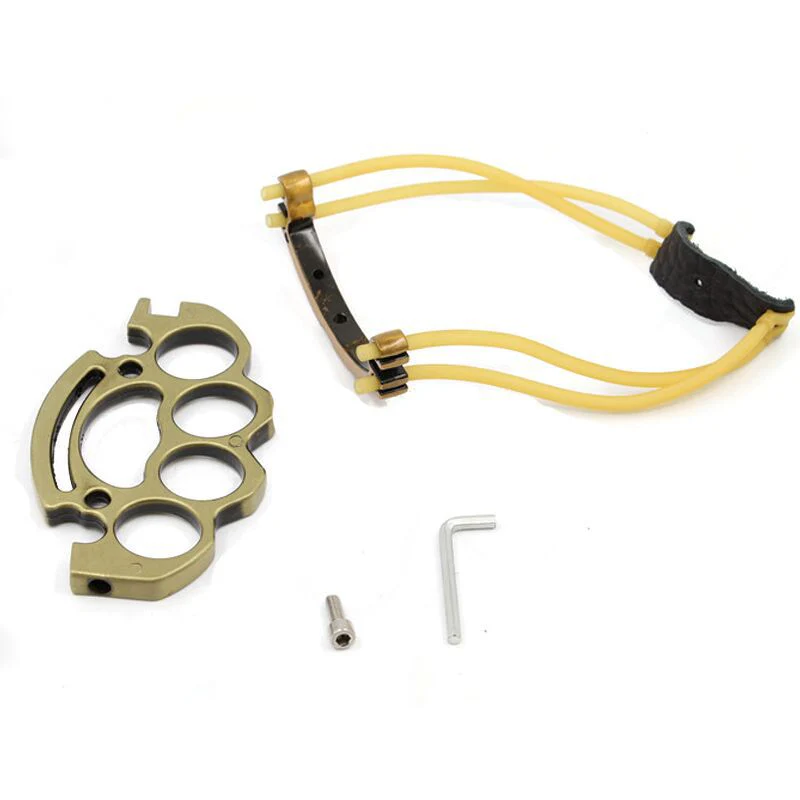 Removable Slingshot Knuckle Duster Self Defense Window Breaker Boxing Guard - Image 3