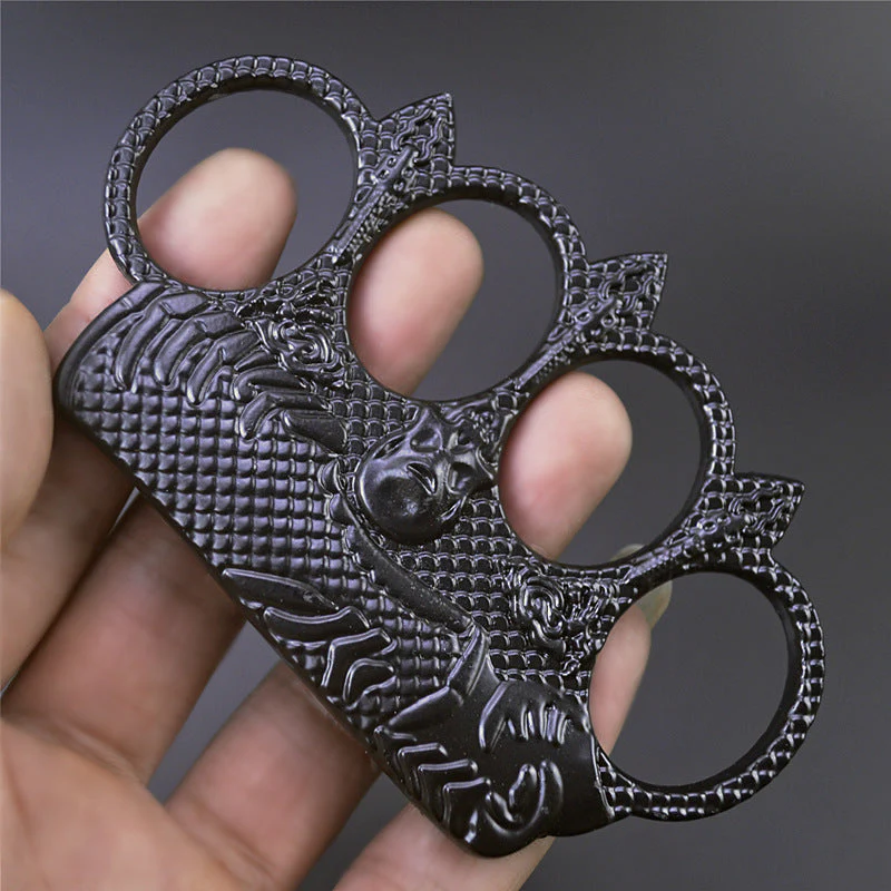 Sea King-Brass Knuckle Duster Boxing Four Finger Buckle Self Defense Window Breaker Outdoor EDC Tool - Image 2