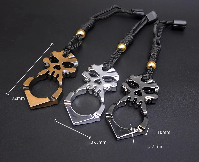 Single Finger Knuckle Duster Buckle Hand Buckle Outdoor Broken Window Defense Fist Buckle Key Buckle - Image 3
