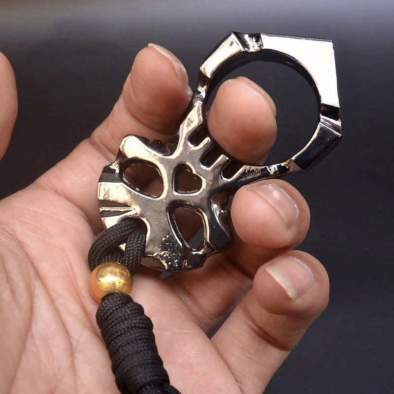 Single Finger Knuckle Duster Buckle Hand Buckle Outdoor Broken Window Defense Fist Buckle Key Buckle - Image 7