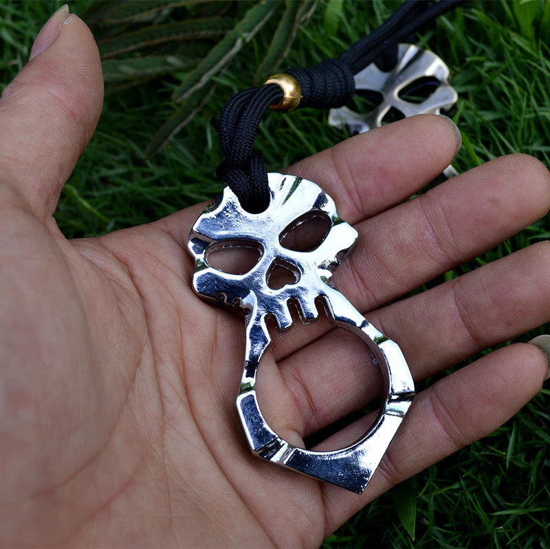 Single Finger Knuckle Duster Buckle Hand Buckle Outdoor Broken Window Defense Fist Buckle Key Buckle - Image 9