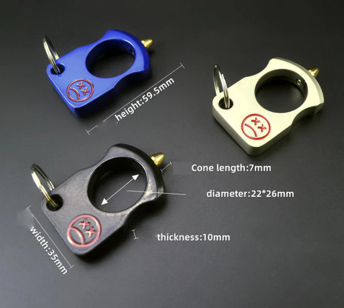 Smile Knuckle Duster Removable Broken Window Self Defense EDC Tool - Image 4