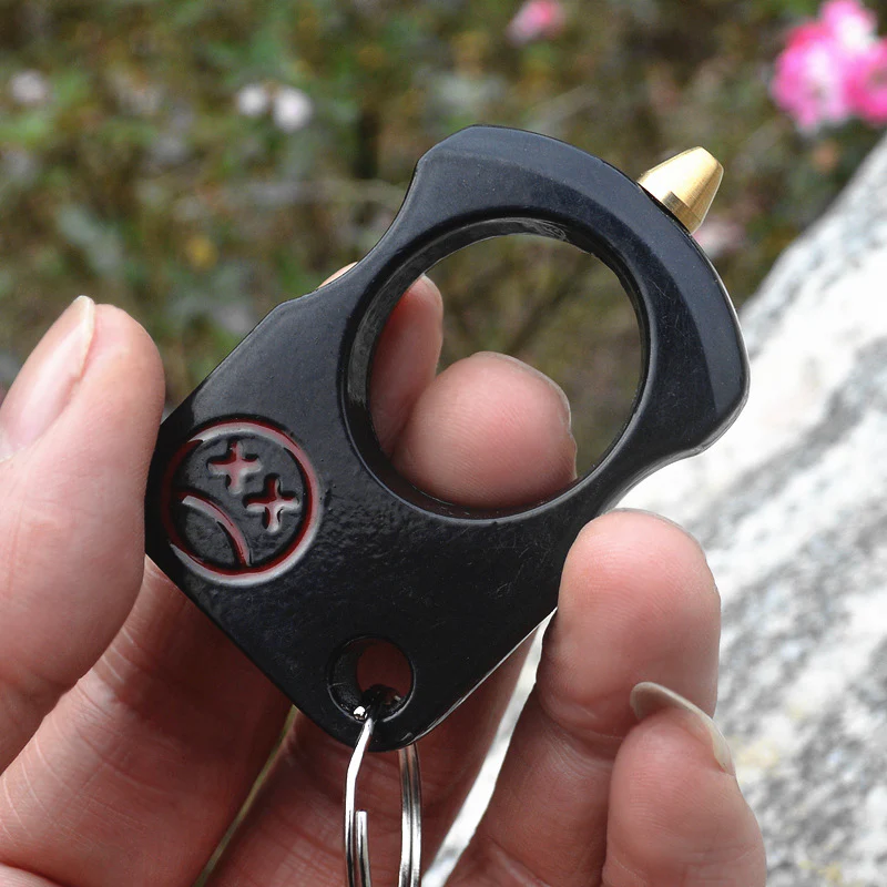 Smile Knuckle Duster Removable Broken Window Self Defense EDC Tool - Image 5