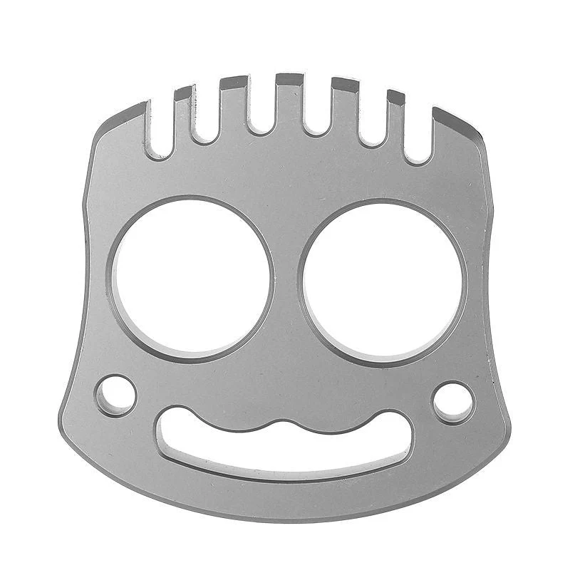 Smile Steel Knuckle Duster Two Finger Buckle Self Defense Window Breaker Boxing Training Combat Protective Gear - Image 8