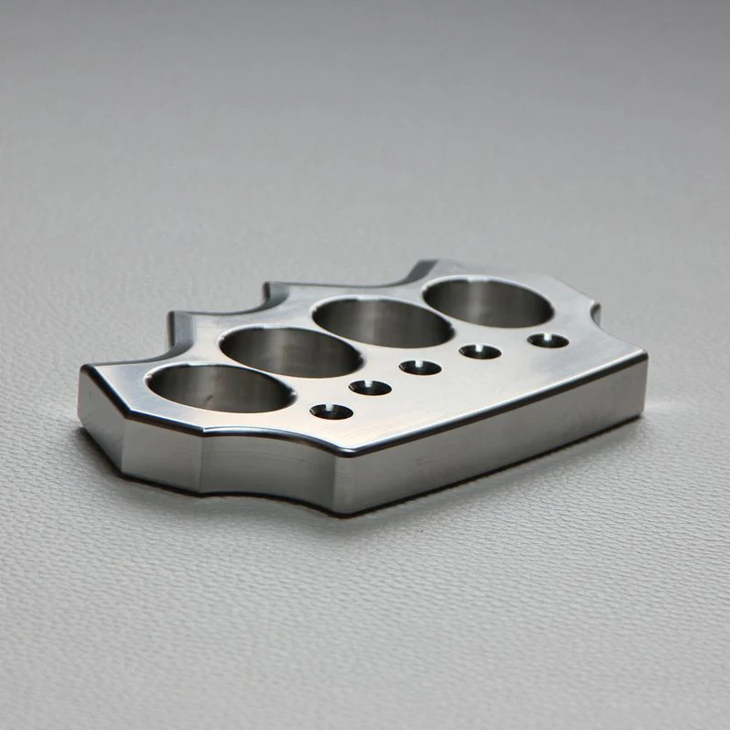 Solid 304 Stainless Steel Knuckle Duster Boxing Four Finger Buckle Defense Window Breaker EDC Tool - Image 7