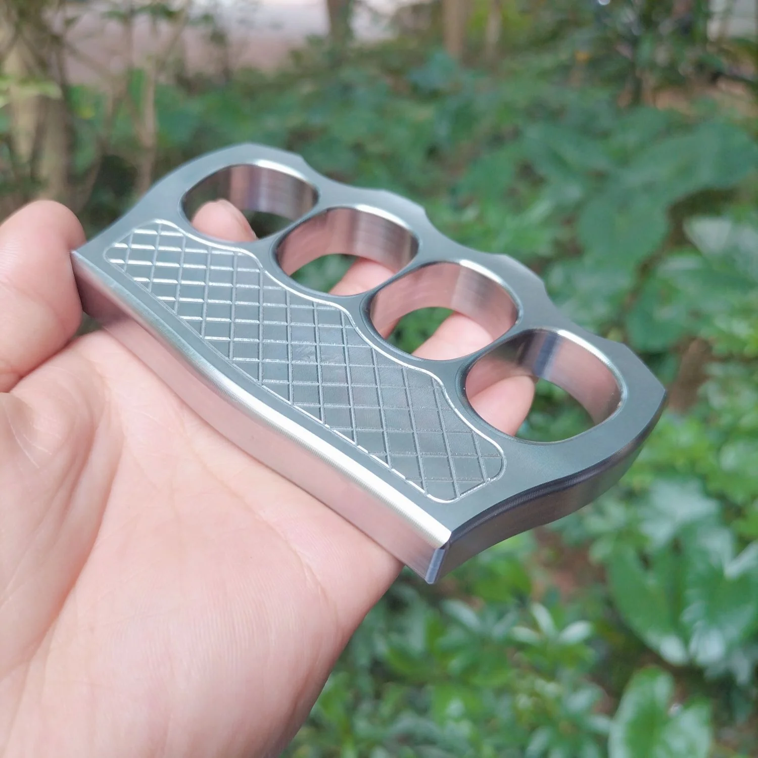 Solid 304 Stainless Steel Knuckle Duster Boxing Self Defense Four Finger Buckle Window Breaker Outdoor Camping EDC Tool - Image 5
