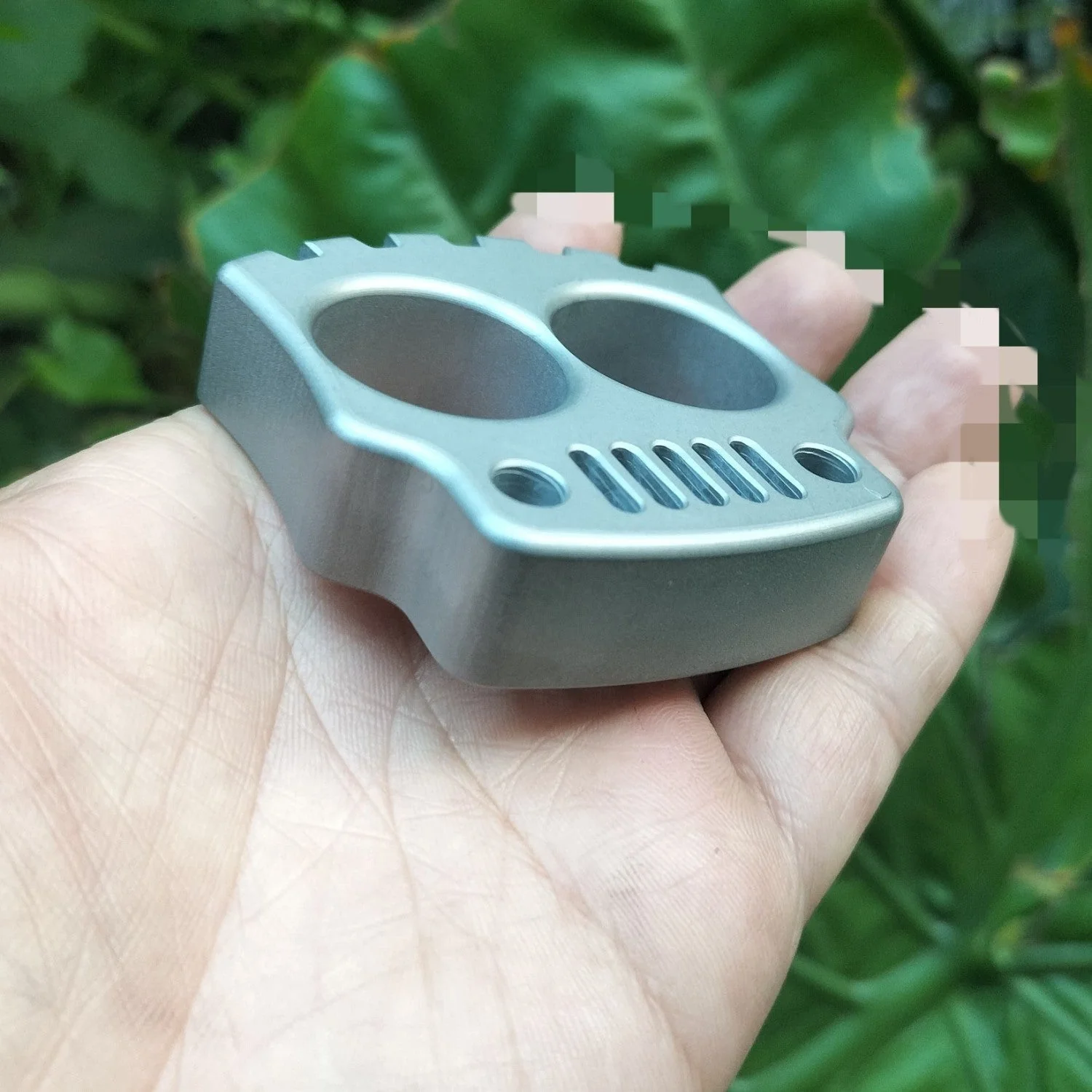 Solid 304 Stainless Steel Two Finger Knuckle Duster Boxing Self Defense Window Breaker Outdoor Portable EDC Tool - Image 5