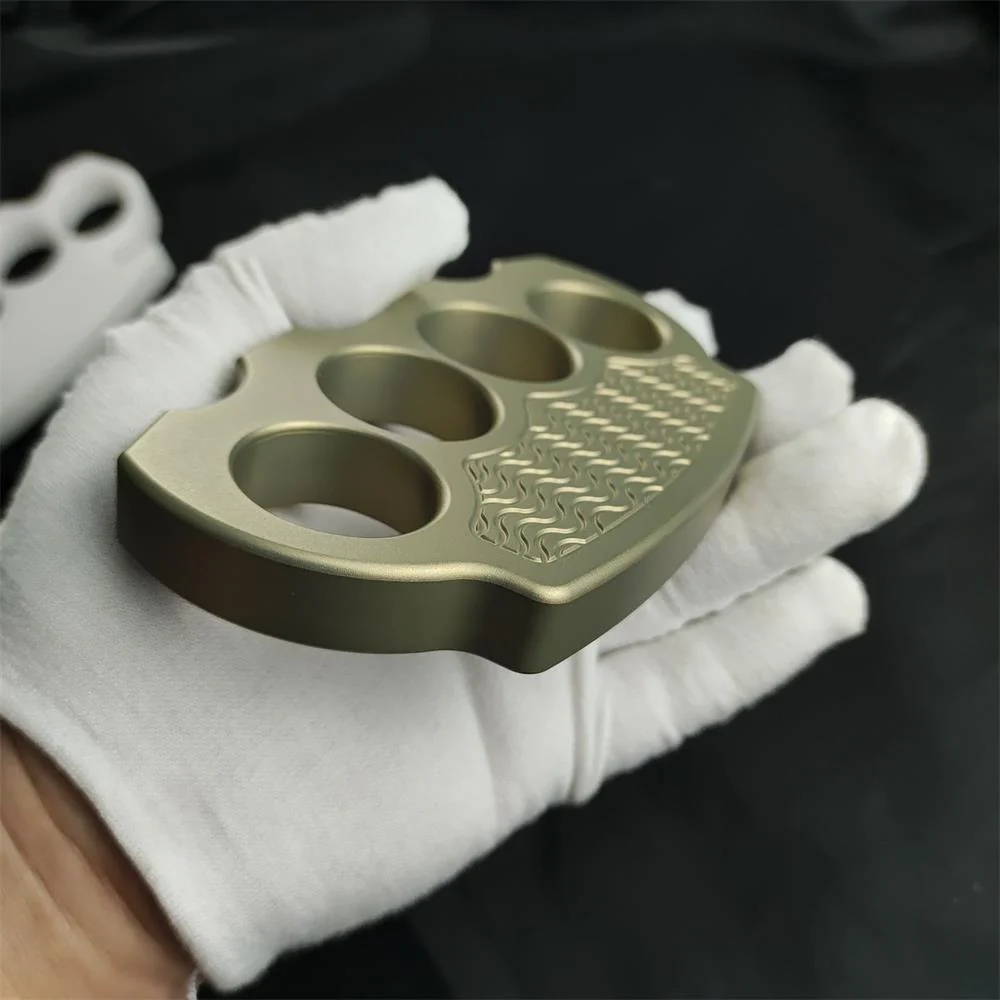 Solid Aluminum Knuckle Self-defense Window-breaking Fighting Protective Gear - Image 3