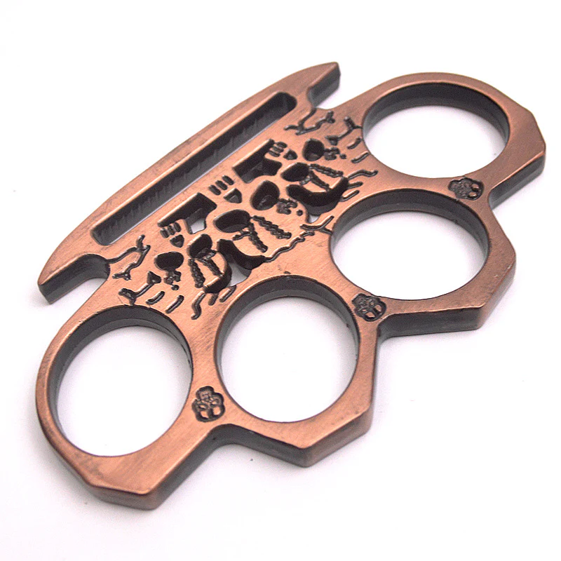 Solid and Strong Knuckle Duster Boxing Four Finger Buckle Defense Window Breaker Outdoor EDC Tool - Image 10