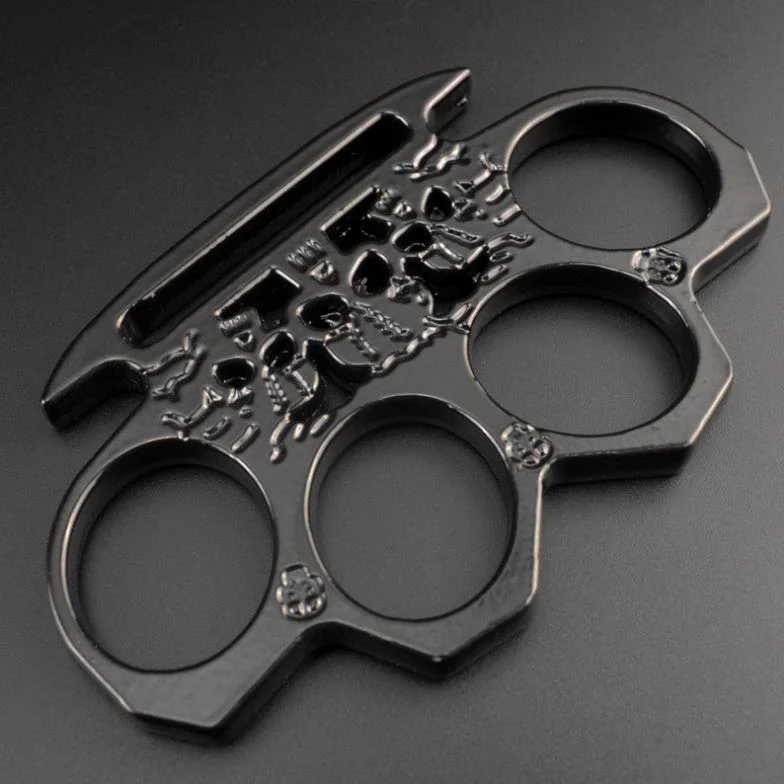 Solid and Strong Knuckle Duster Boxing Four Finger Buckle Defense Window Breaker Outdoor EDC Tool - Image 6
