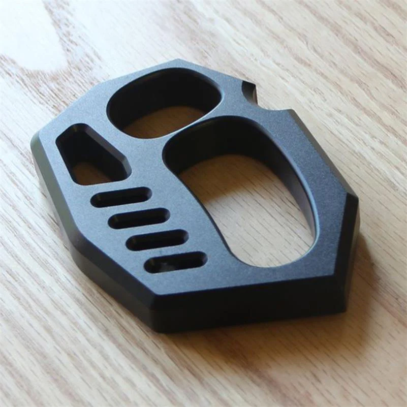 Solid Aviation Aluminum Knuckle Duster Portable Self-defense Protective Gear - Image 6